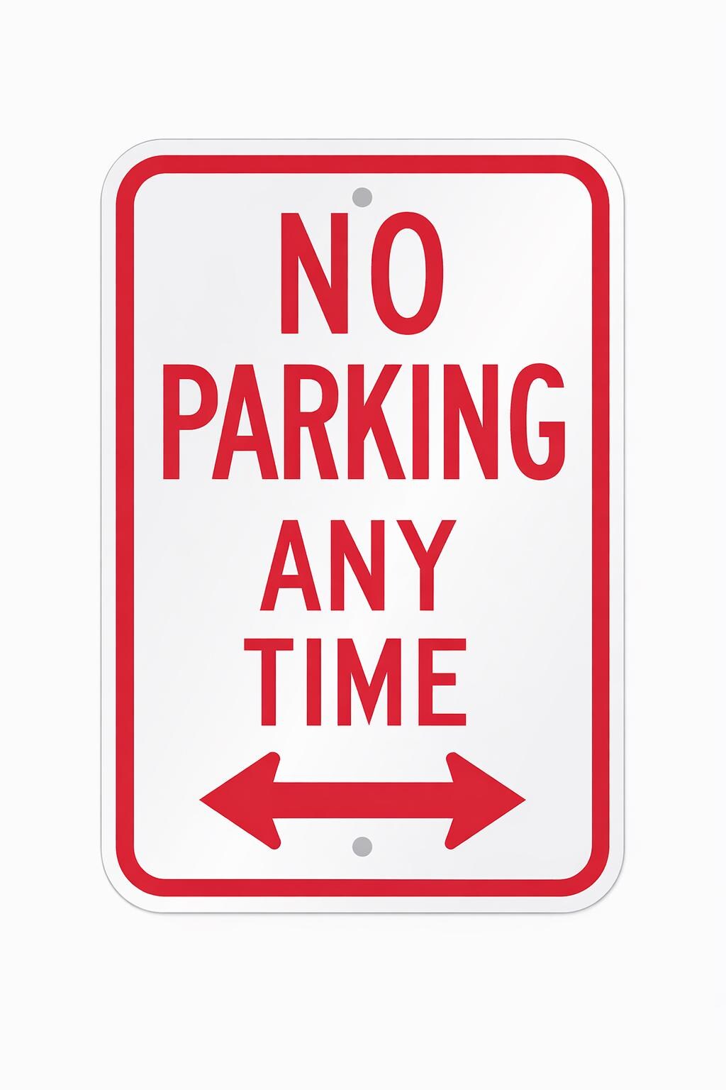 No Parking Sign – 3D Printed Parking Restriction Sign – Wall or Door Mount – Apartment Garage Driveway Sign