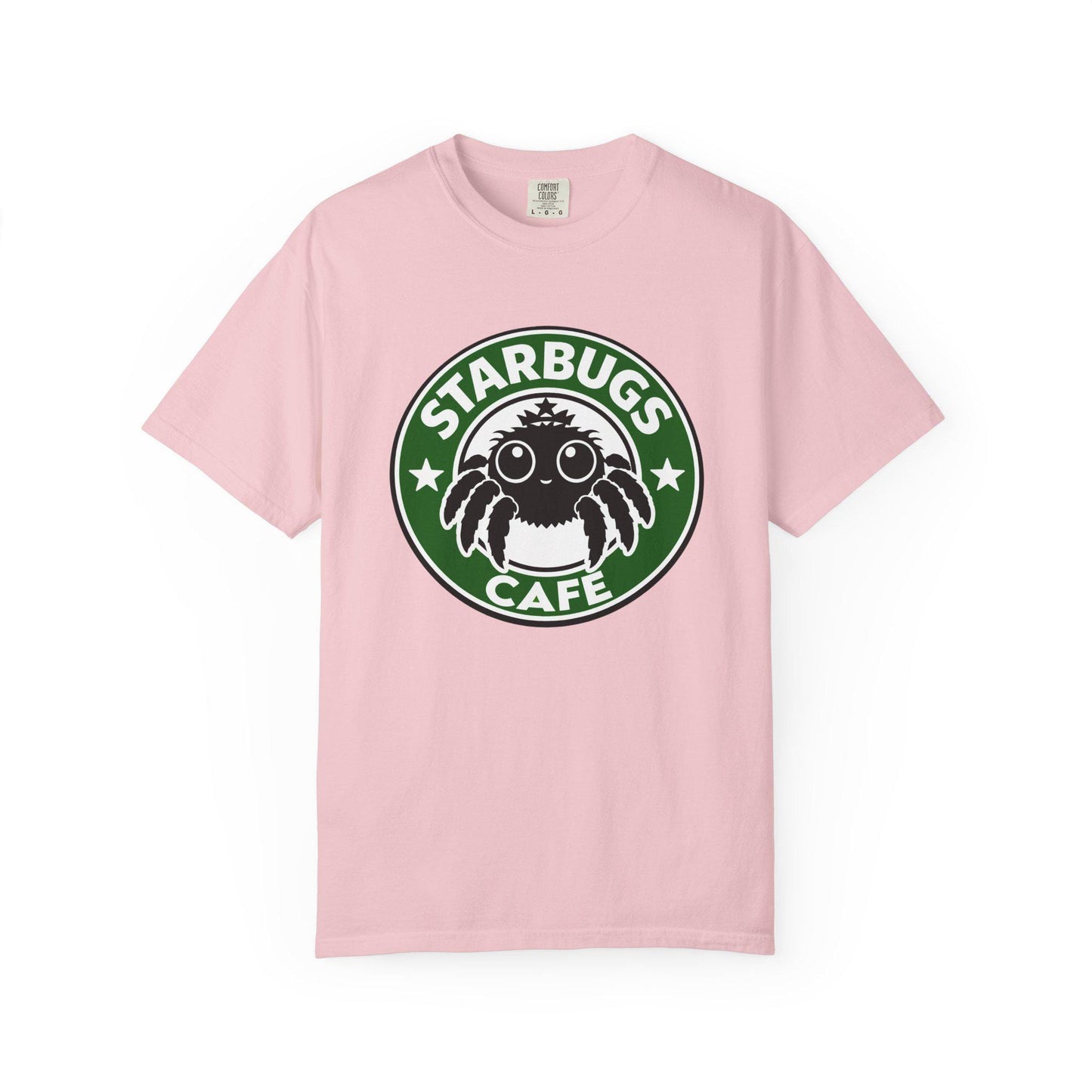 Starbugs Cafe logo T-Shirt | Coffee-Inspired Bug Emblem