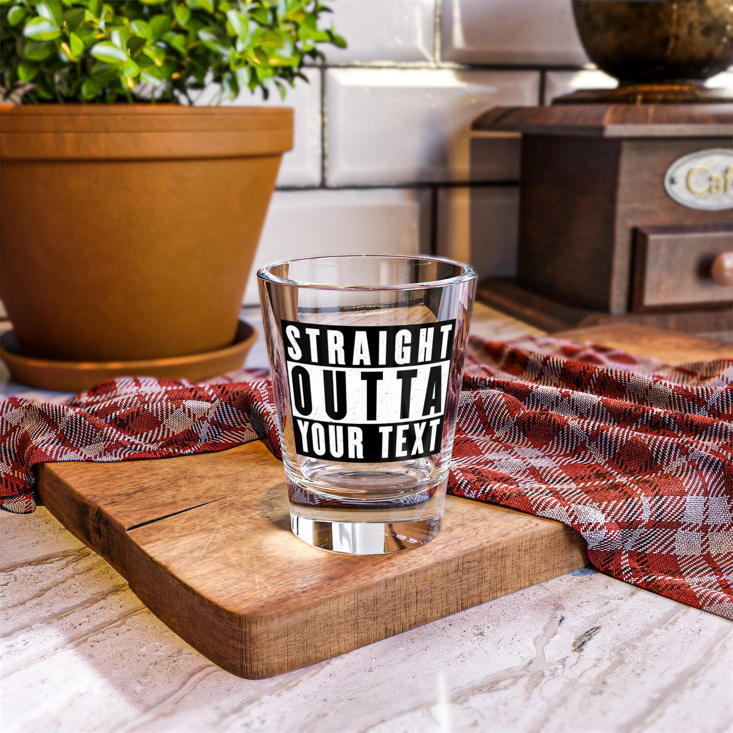 Straight Outta Custom - Shot Glass, 1.5oz