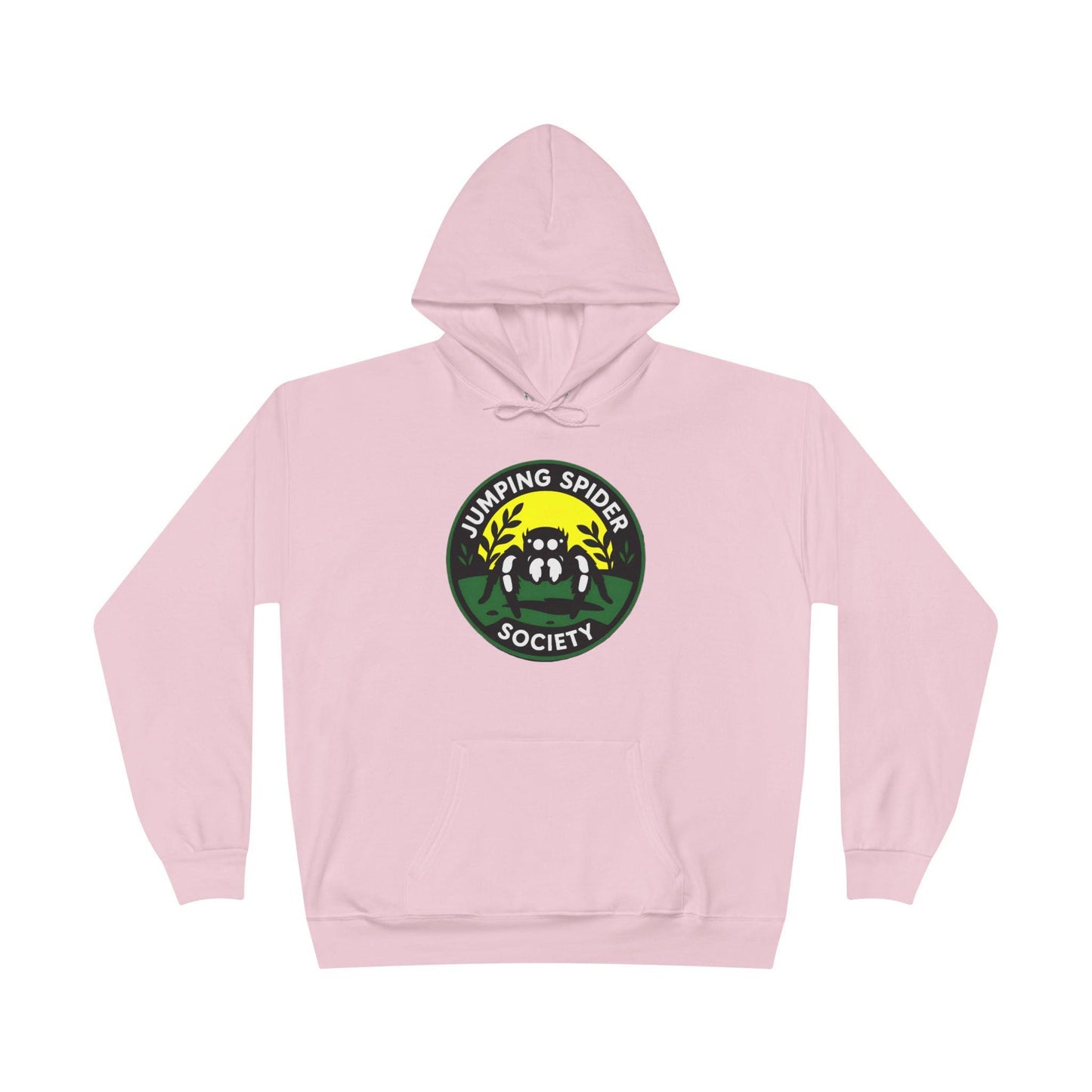 Jumping Spider Society Eco-Friendly Hoodie, Nature Lover Gift, Artistic Sweatshirt, Fun Animal Apparel, EcoSmart Pullover