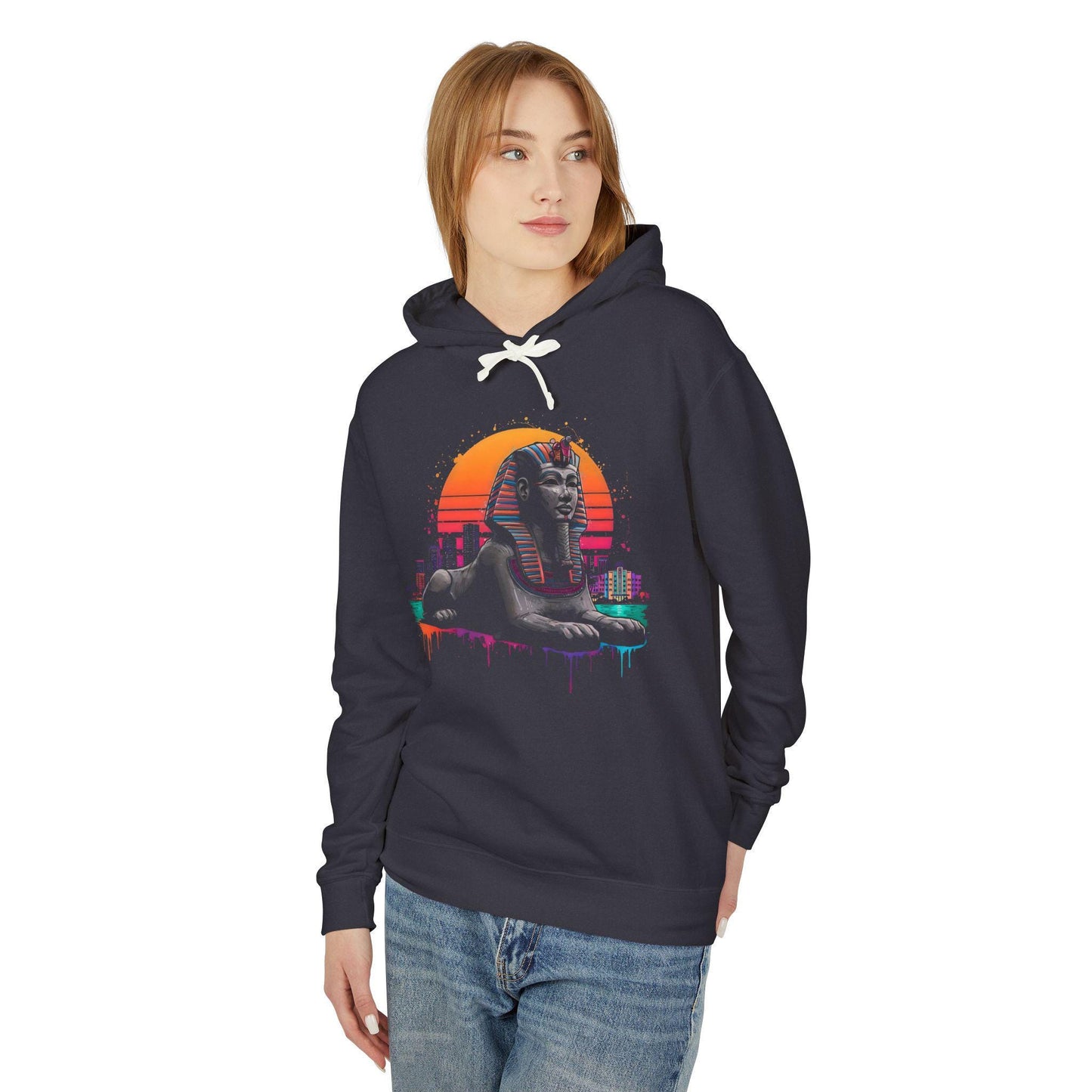 Sphinx Hoodie: Unisex Lightweight Hooded Sweatshirt