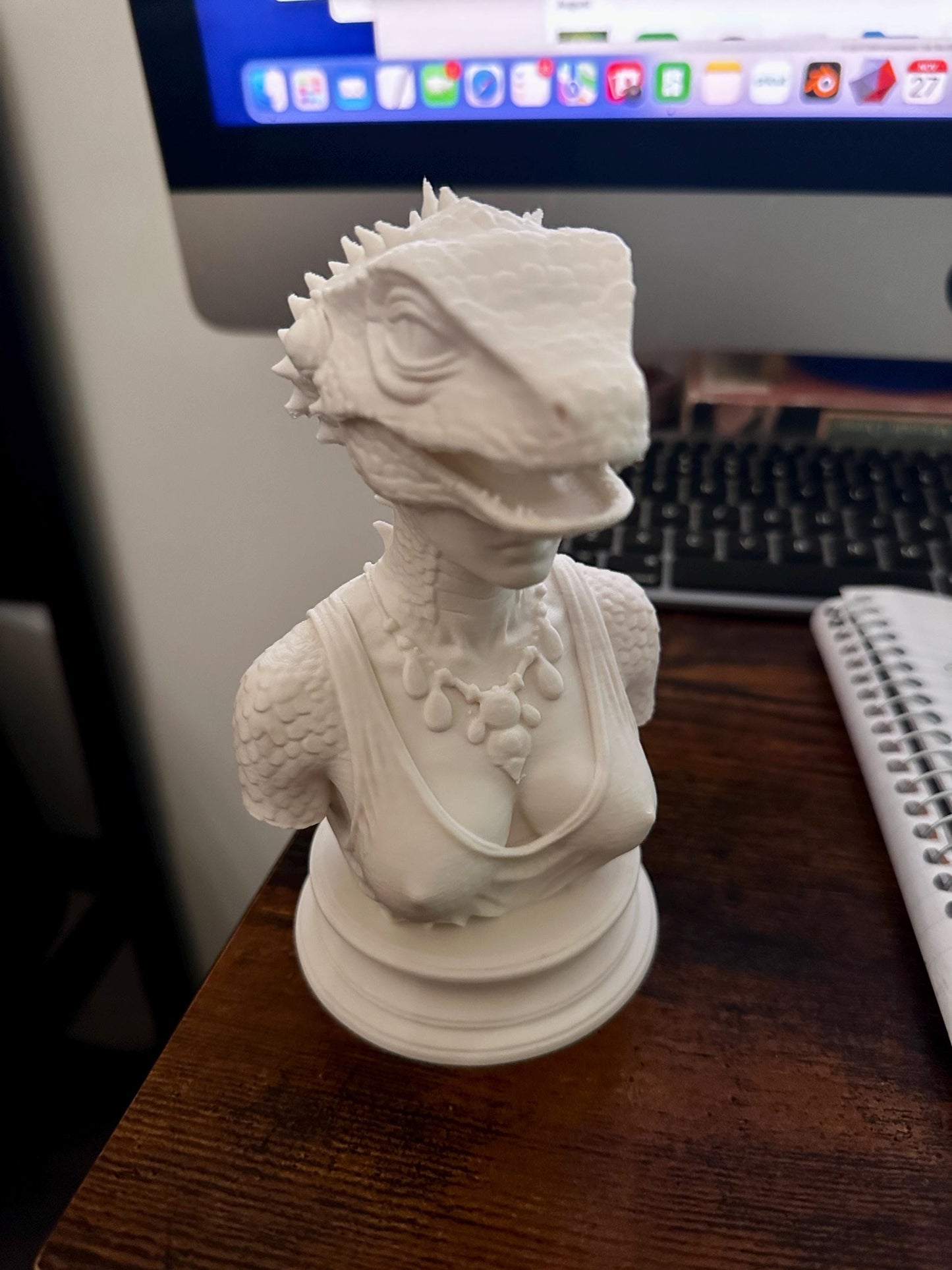 Reptile Woman Sculpture | Decor
