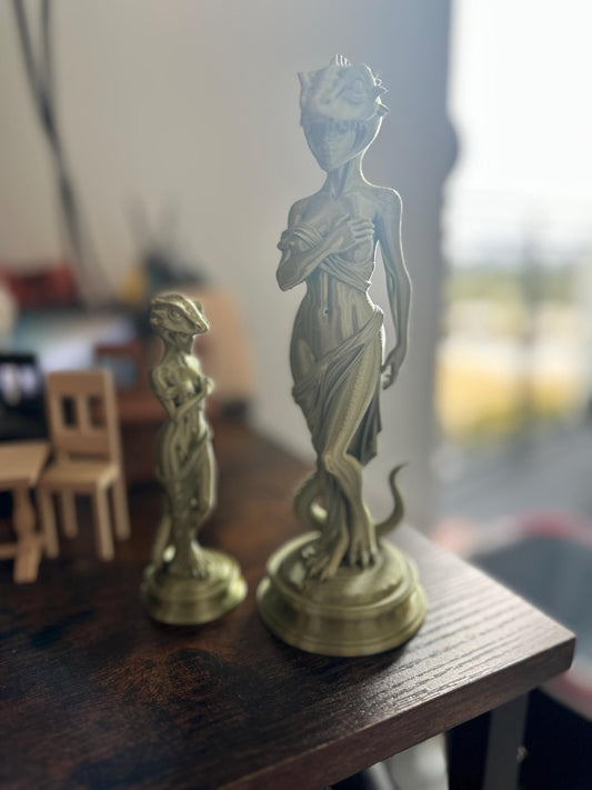 Reptile Woman Sculpture | Decor