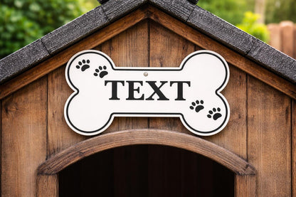 Custom Bone Shaped Sign | Dog Accessories