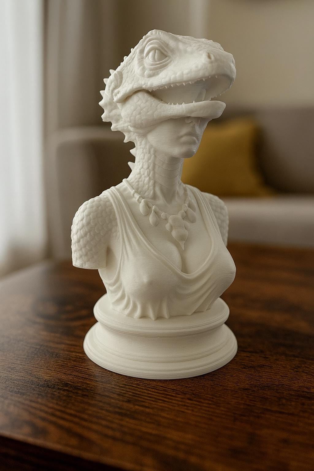 Reptile Woman Sculpture | Decor