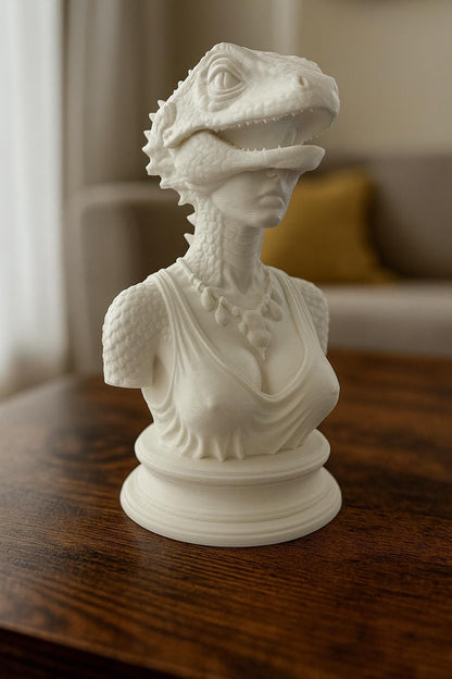 Reptile Woman Sculpture | Decor