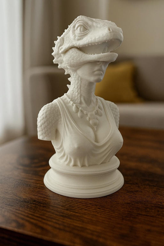 Reptile Woman Sculpture | Decor