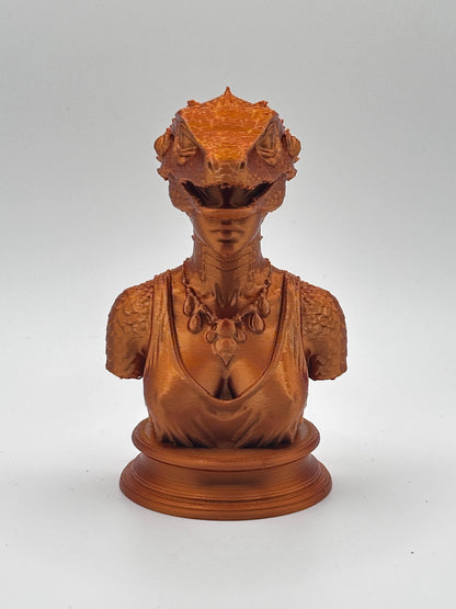 Reptile Woman Sculpture | Decor