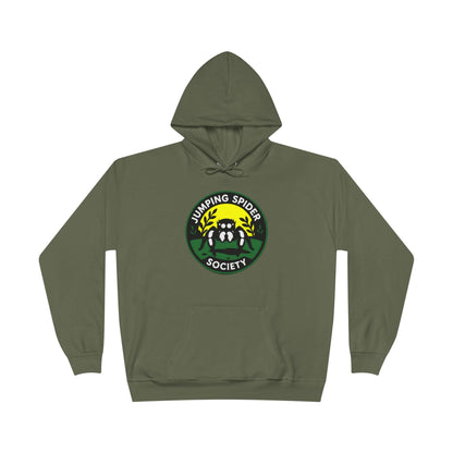Jumping Spider Society Eco-Friendly Hoodie, Nature Lover Gift, Artistic Sweatshirt, Fun Animal Apparel, EcoSmart Pullover