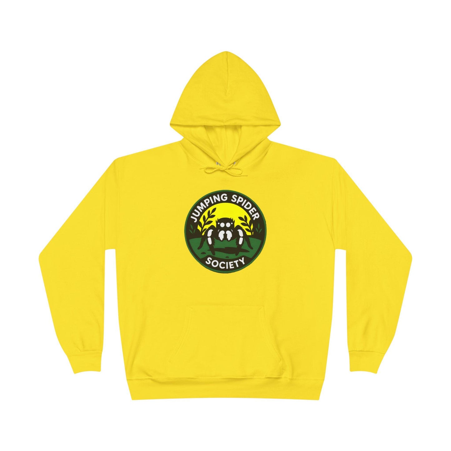 Jumping Spider Society Eco-Friendly Hoodie, Nature Lover Gift, Artistic Sweatshirt, Fun Animal Apparel, EcoSmart Pullover