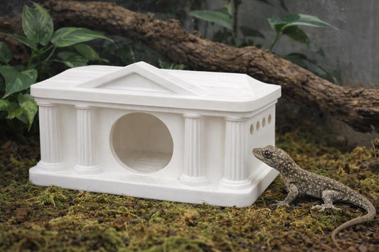 Greek Gecko Hide – Decorative Reptile Shelter for Small Geckos (3D Printed)