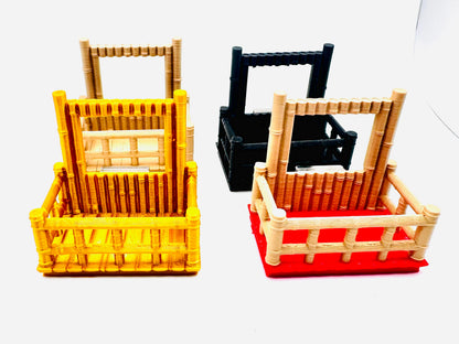 Bamboo style Magnetic Balcony Décor – Jumping Spider & Small Pet Decor