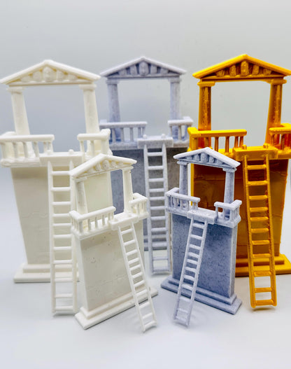 Greco-Roman Style Balcony Décor – Premium Jumping Spider & Small Pet Decor