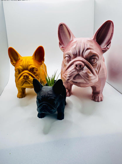 Frenchie decorative planter– Perfect for Succulents or Air Plants | Unique Home Decor | Gift for Pet/Plant Lovers