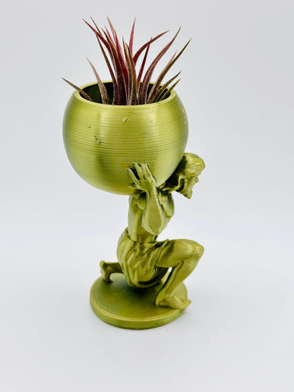 Atlas Statue Planter – 3D Printed Mythology-Inspired Decor