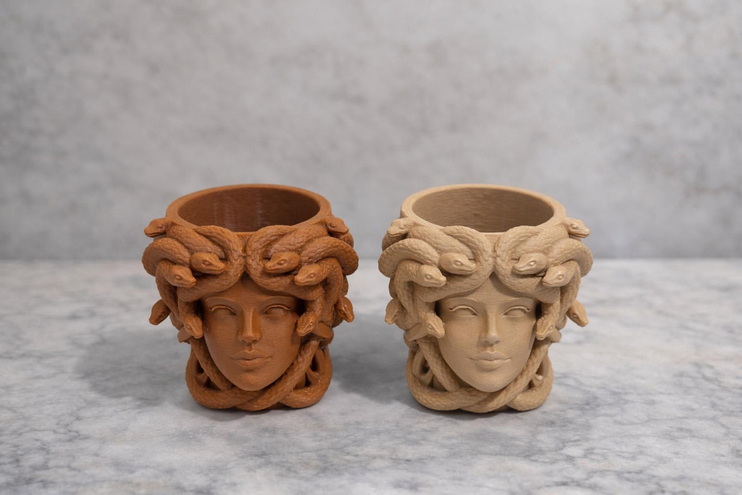 Medusa Head Planter – 3D Printed - Greek Mythology Inspired Decor