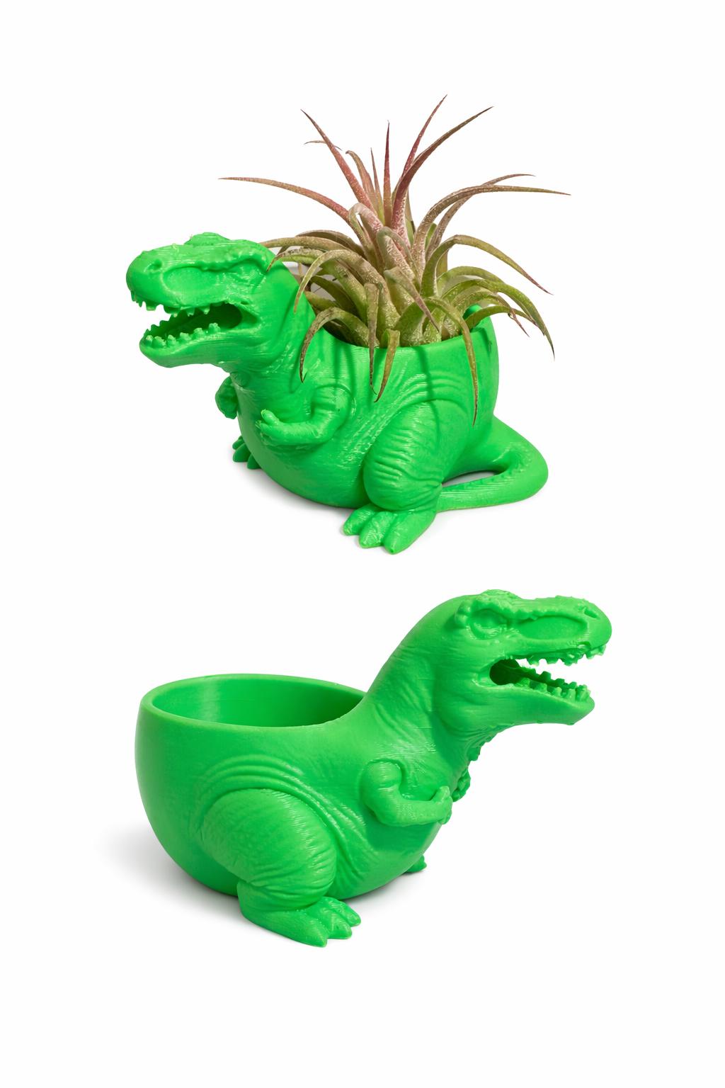 T-Rex Planter – Plant Add-ons - 3D Printed