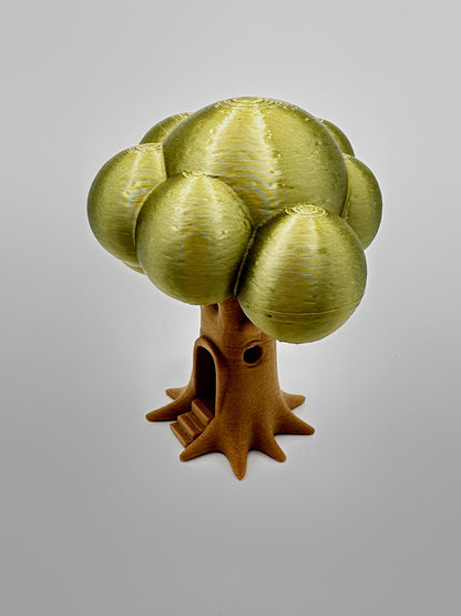 Tree Perch Décor with Trunk Hide – Premium Jumping Spider & Small Pet Decor