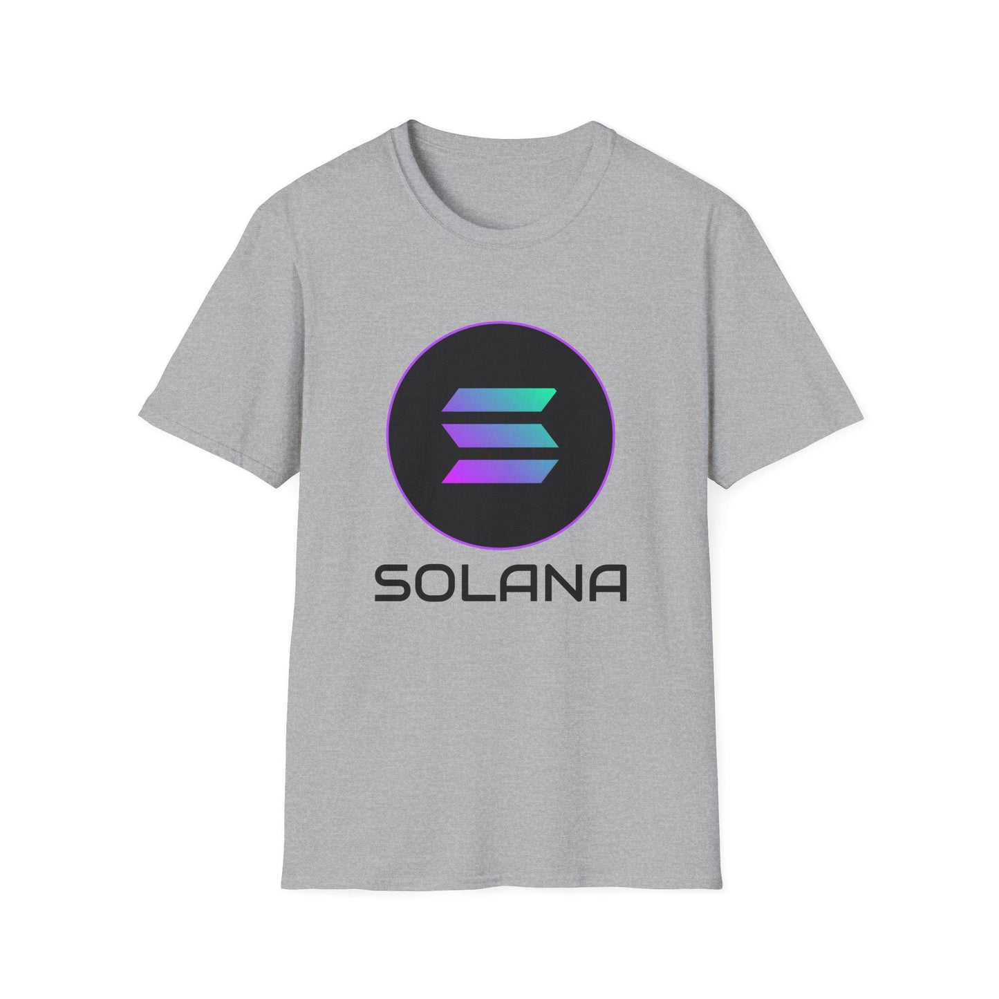 Solana Unisex Softstyle T-Shirt - Trendy Crypto Tee, Graphic Shirt for Tech Lovers, Gift for Blockchain Enthusiasts, Cool Casual Wear, Men's