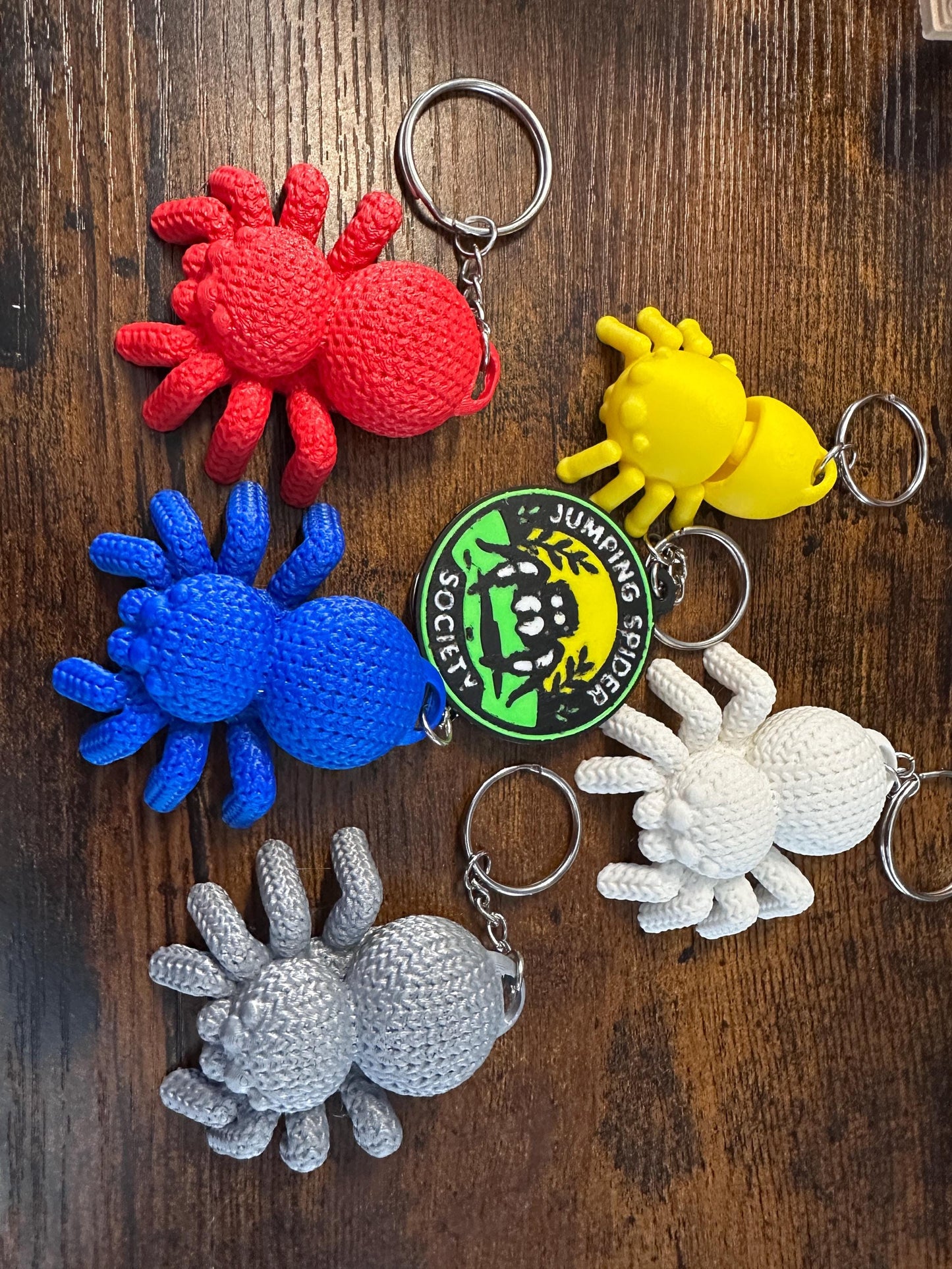 JUMPING SPIDER KEYCHAINS