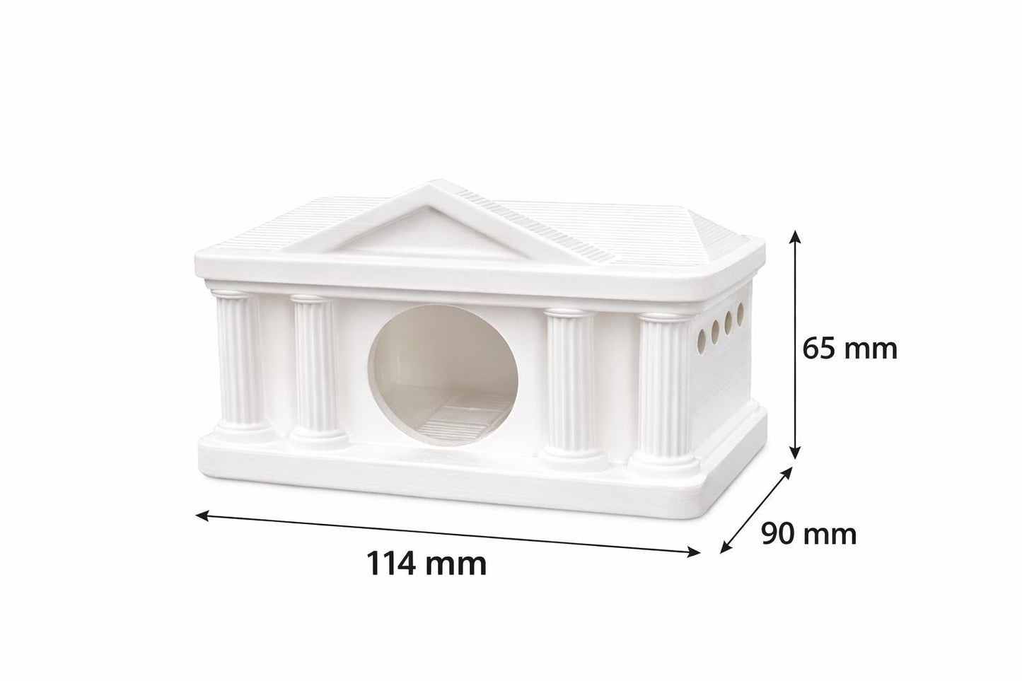 Greek Gecko Hide – Decorative Reptile Shelter for Small Geckos (3D Printed)