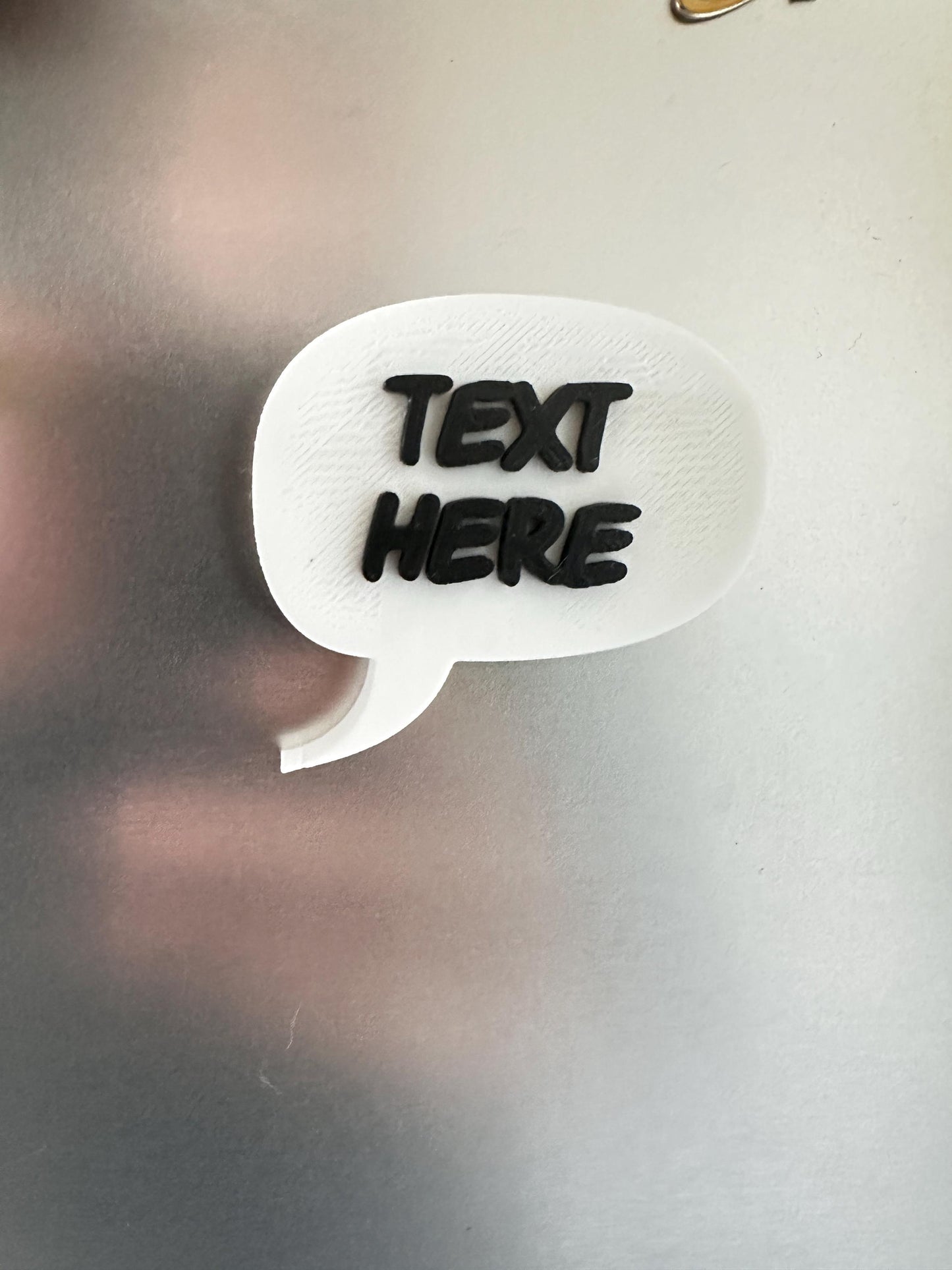 Magnetic Speech Bubble | Fridge Magnets | Custom Text