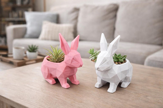 Bunny Rabbit Planter Décor for Airplants or Succulents