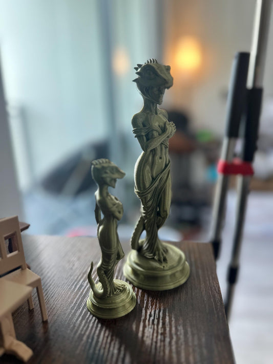 Reptile Woman Sculpture | Decor
