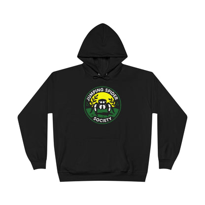 Jumping Spider Society Eco-Friendly Hoodie, Nature Lover Gift, Artistic Sweatshirt, Fun Animal Apparel, EcoSmart Pullover