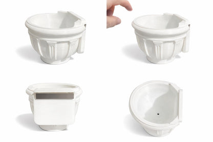 Magnetic Greek Wall Planter | sized for REPTILES & Larger Enclosures | Plant Add-ons