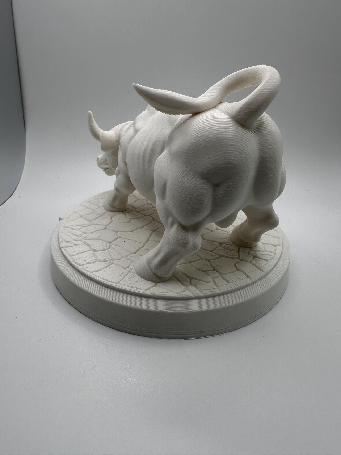 Wall Street Bull Desk Statue | Bull Market Symbol | Stock Trader Office Decor | 3D Print