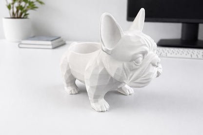 Frenchie decorative planter– Perfect for Succulents or Air Plants | Unique Home Decor | Gift for Pet/Plant Lovers