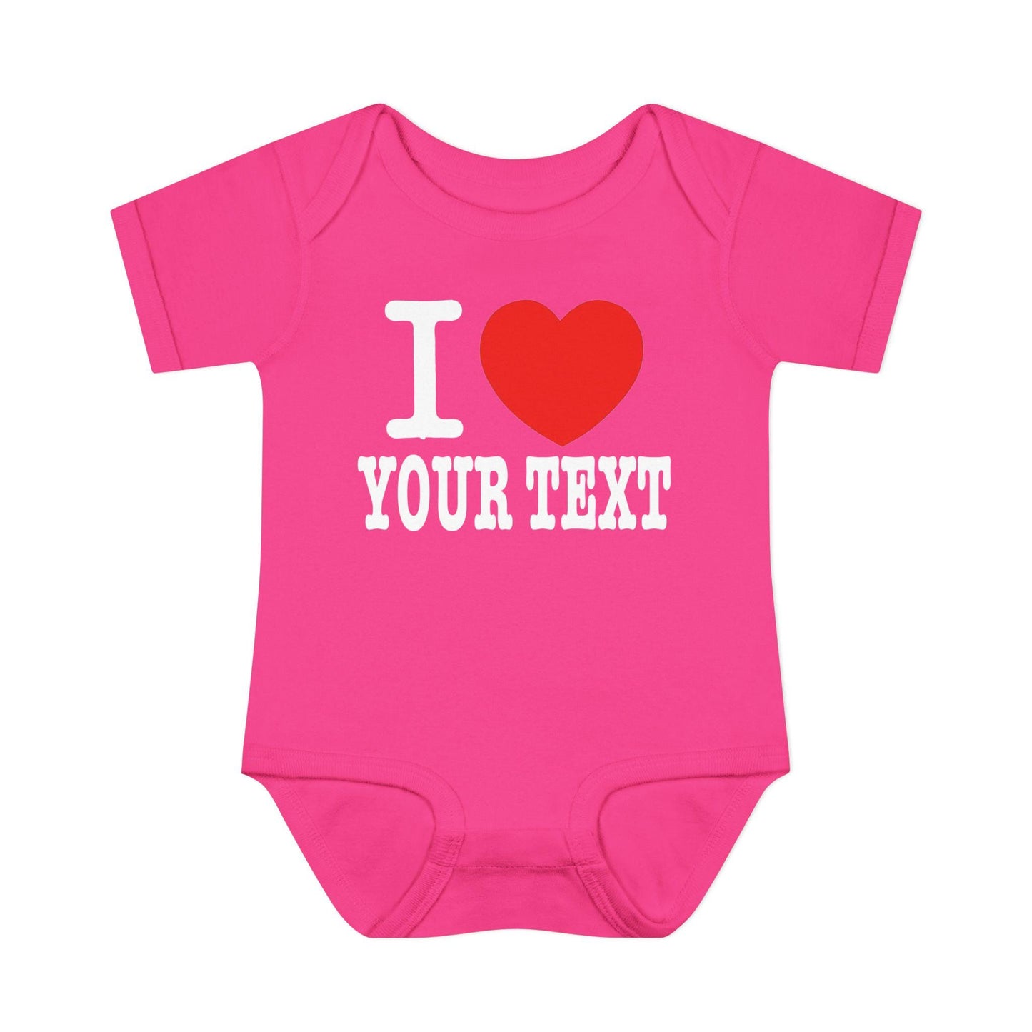 i love text CUSTOM - Baby One suits - Infants/Youth/Kids