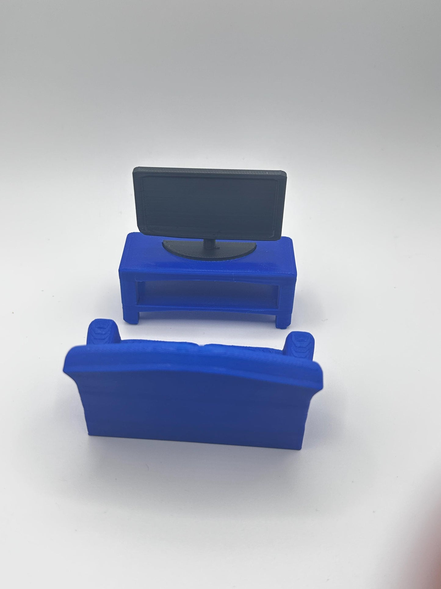 Tiny Couch & TV Stand Decor Combo | Pet Decor | Personalize it!
