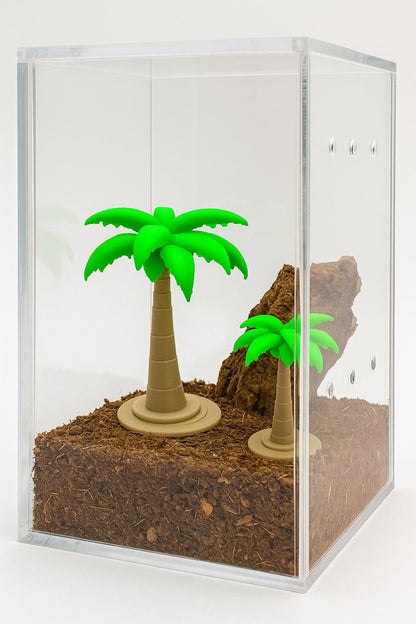 Palm Tree Décor – Premium Jumping Spider & Small Pet Decor