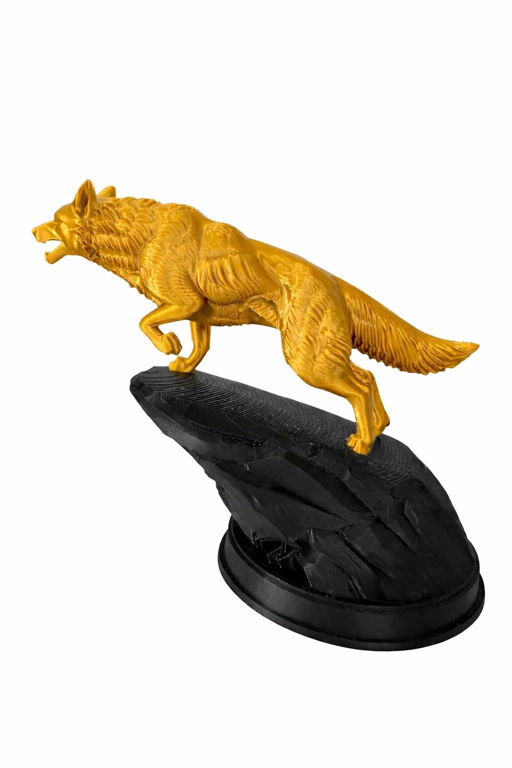 Wolf Cliffside 3D Sculpture | Decor