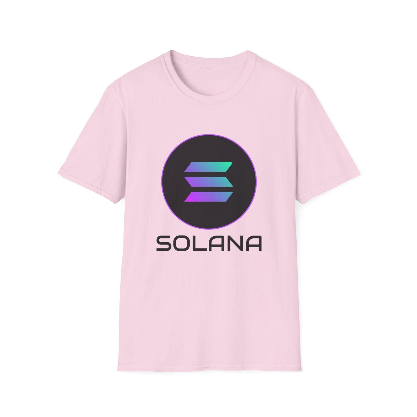 Solana Unisex Softstyle T-Shirt - Trendy Crypto Tee, Graphic Shirt for Tech Lovers, Gift for Blockchain Enthusiasts, Cool Casual Wear, Men's