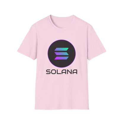Solana Unisex Softstyle T-Shirt - Trendy Crypto Tee, Graphic Shirt for Tech Lovers, Gift for Blockchain Enthusiasts, Cool Casual Wear, Men's