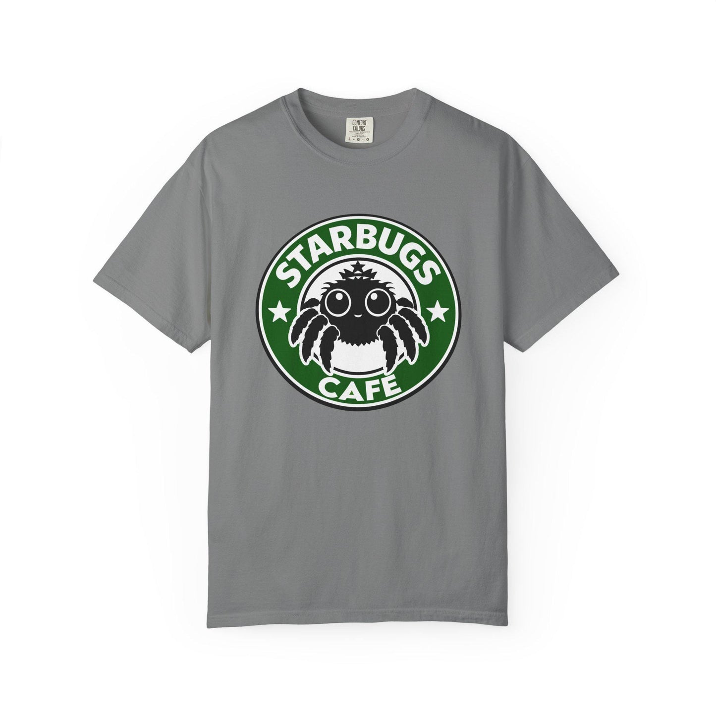 Starbugs Cafe logo T-Shirt | Coffee-Inspired Bug Emblem