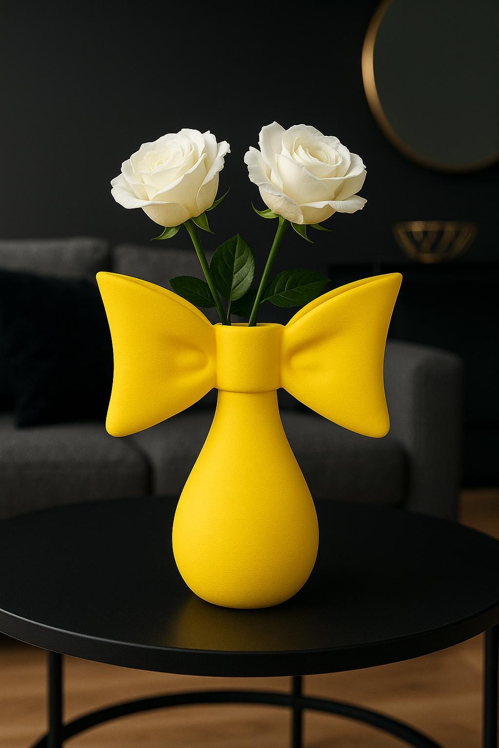 Ribbon Bow Vase | Modern Decor | 3D Prints