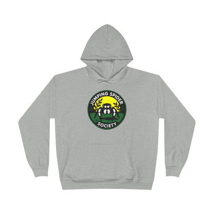 Jumping Spider Society Eco-Friendly Hoodie, Nature Lover Gift, Artistic Sweatshirt, Fun Animal Apparel, EcoSmart Pullover