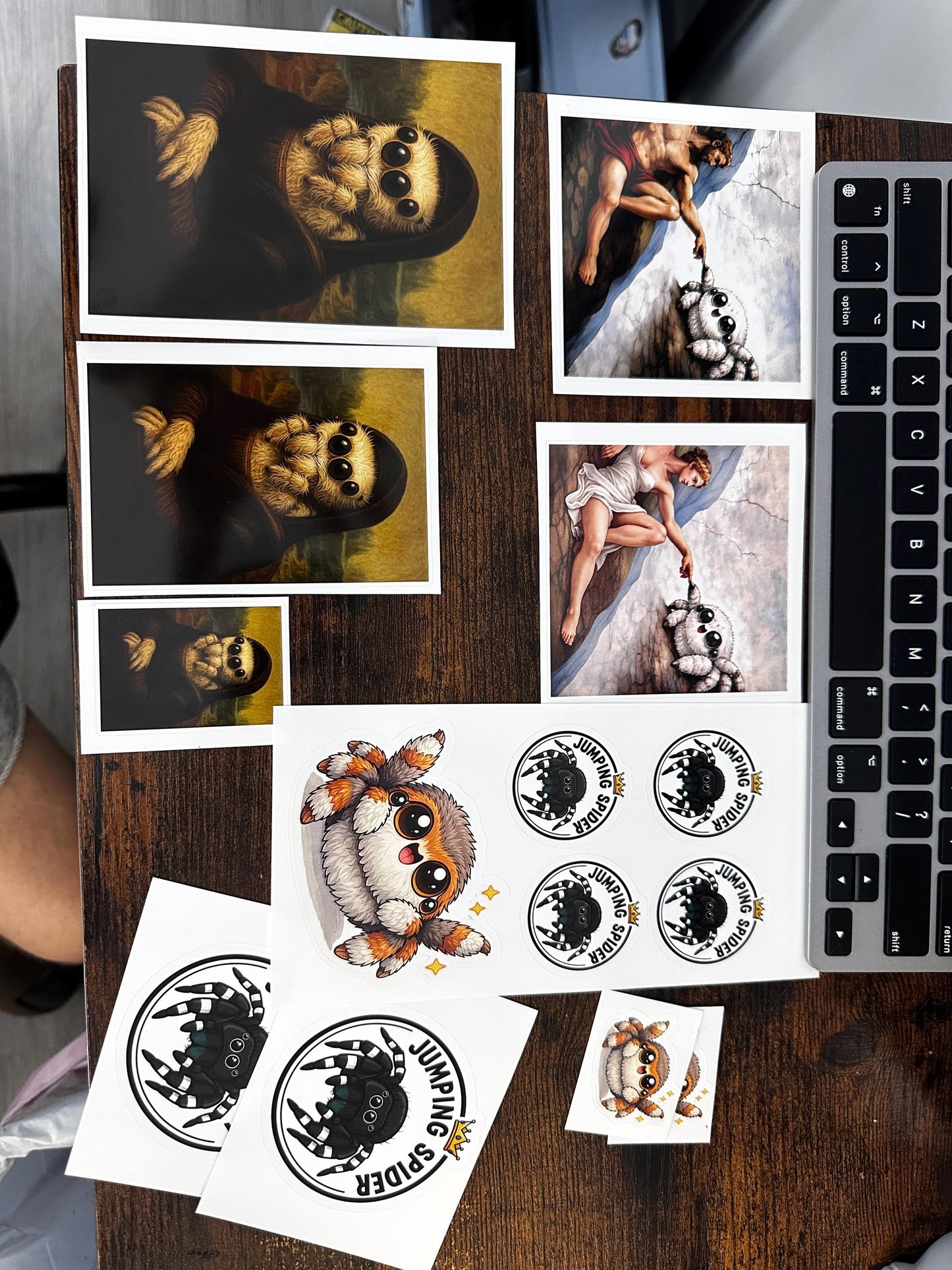 Classical Art Theme | Jumping Spider Waterproof Stickers