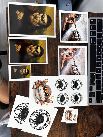 Classical Art Theme | Jumping Spider Waterproof Stickers