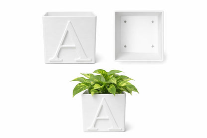 Square Letter Planter | 3D Printed | Plant Add-ons