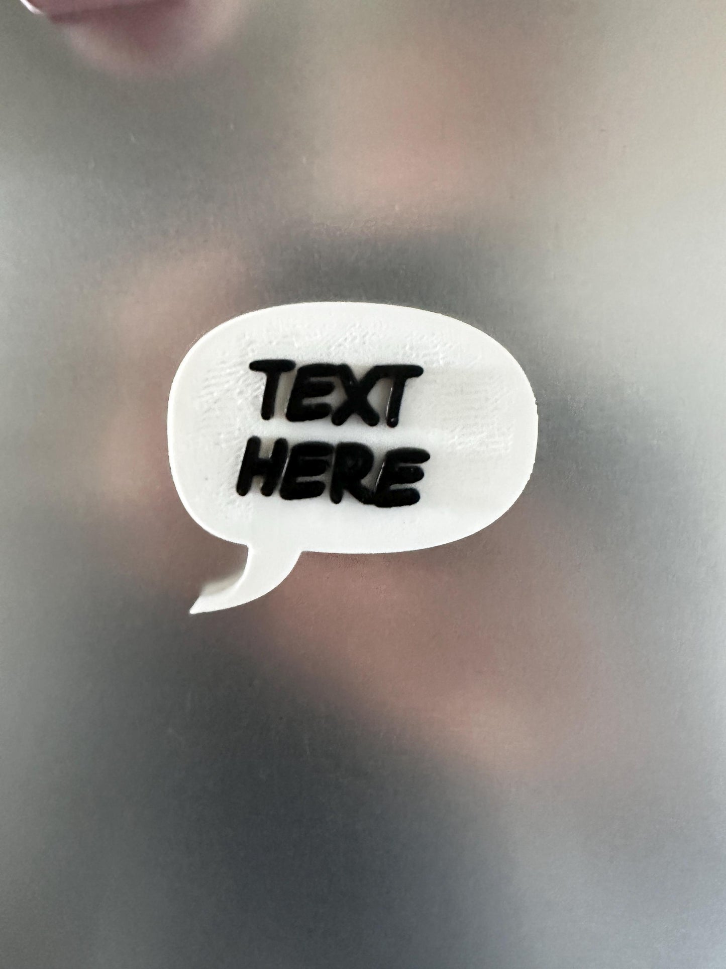 Magnetic Speech Bubble | Fridge Magnets | Custom Text