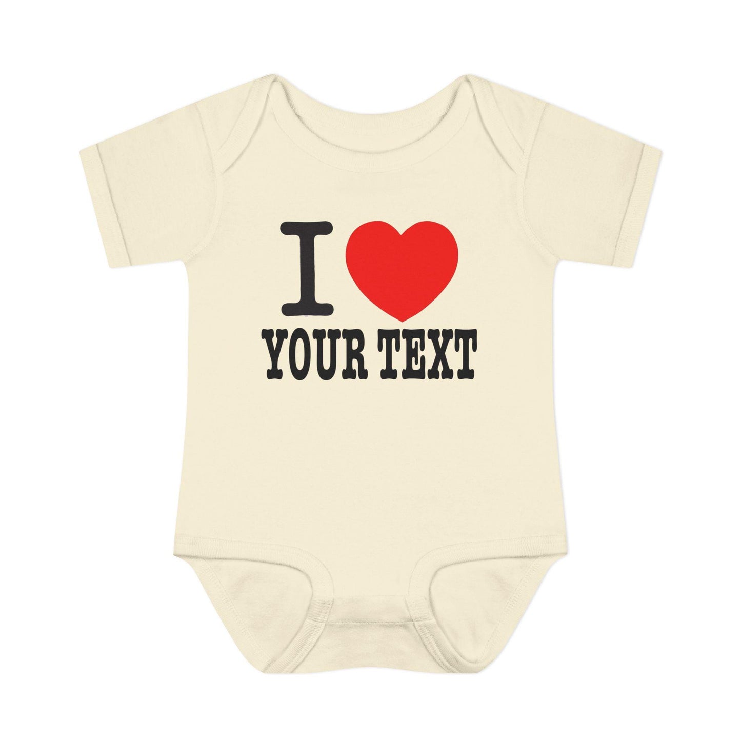 i love text CUSTOM - Baby One suits - Infants/Youth/Kids