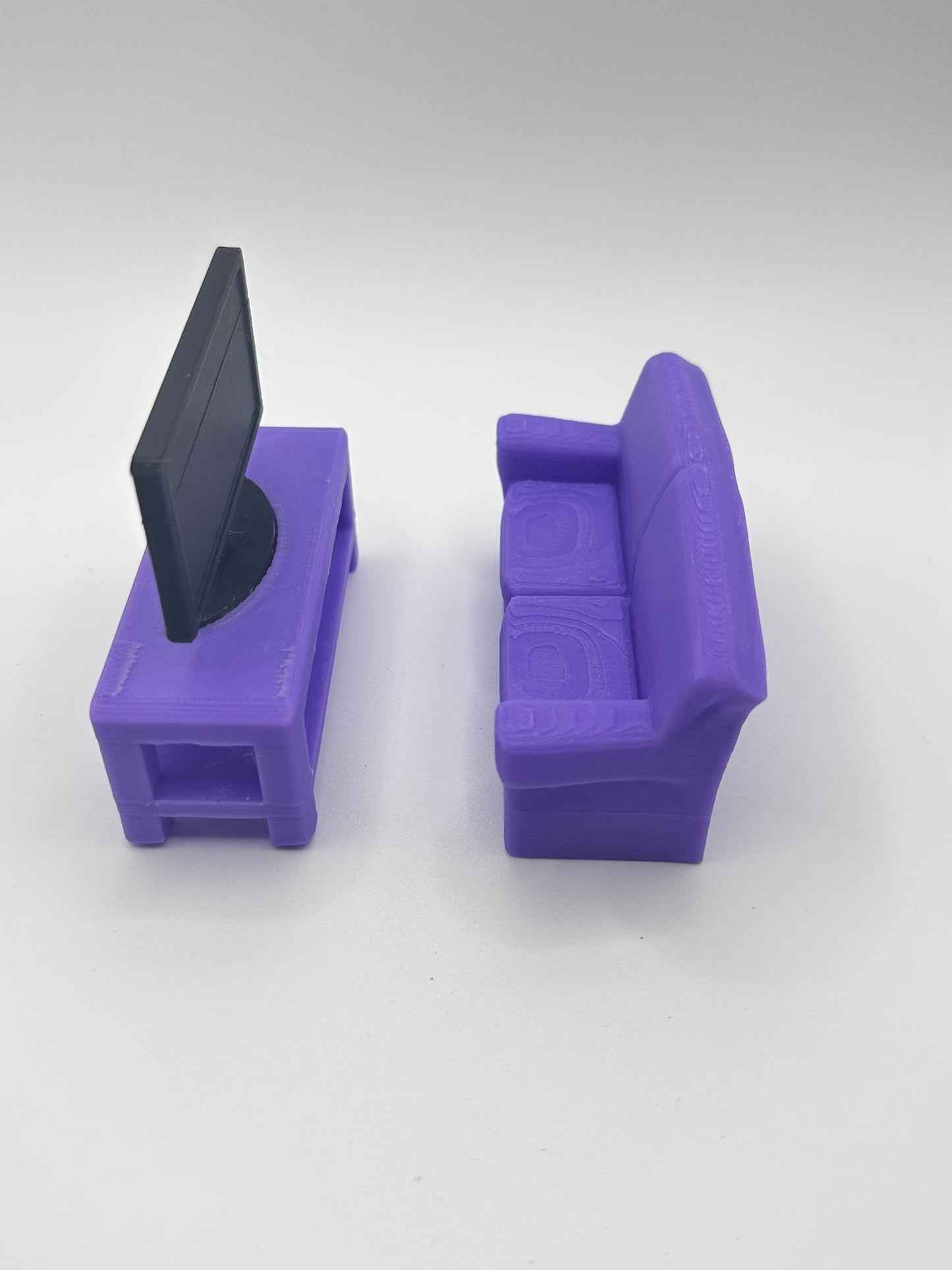 Tiny Couch & TV Stand Decor Combo | Pet Decor | Personalize it!