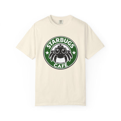 Starbugs Cafe logo T-Shirt | Coffee-Inspired Bug Emblem