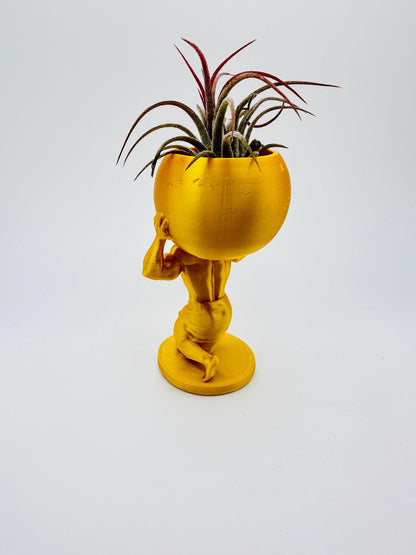 Atlas Statue Planter – 3D Printed Mythology-Inspired Decor