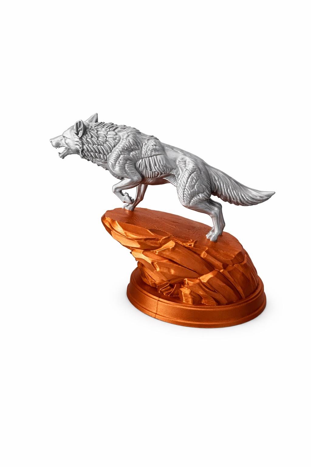Wolf Cliffside 3D Sculpture | Decor